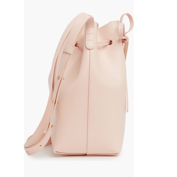 Mansur Gavriel Mini Saffiano Leather Bucket Bag DAHLIA - Picture 5 of 6
